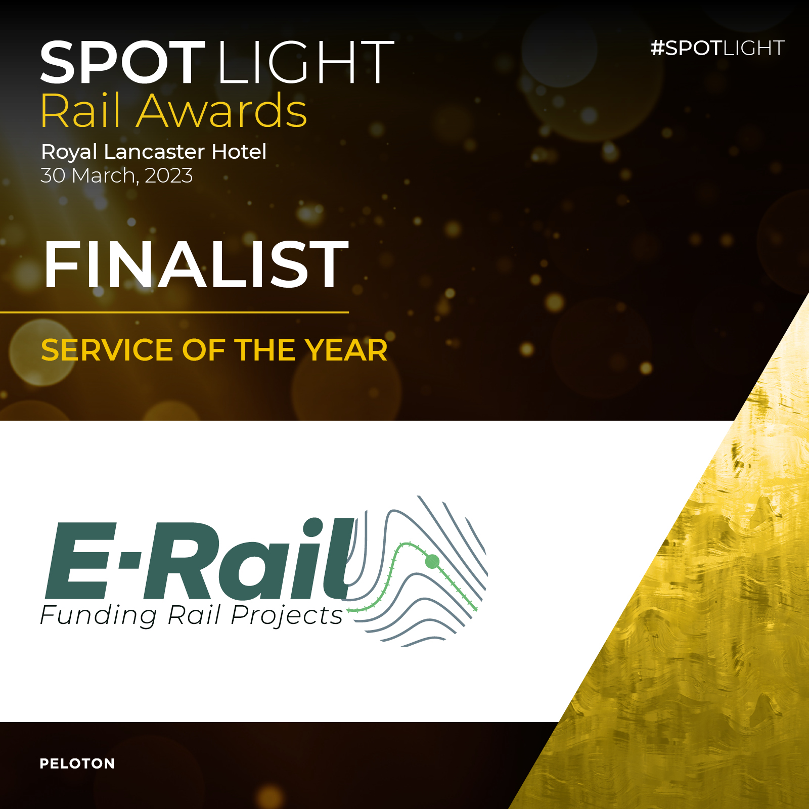 E-Rail is a finalist at Spotlight Rail Awards